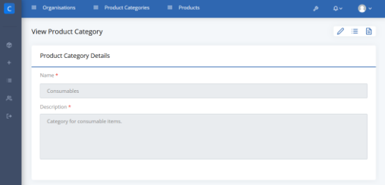 Core Content Type - View Product Category