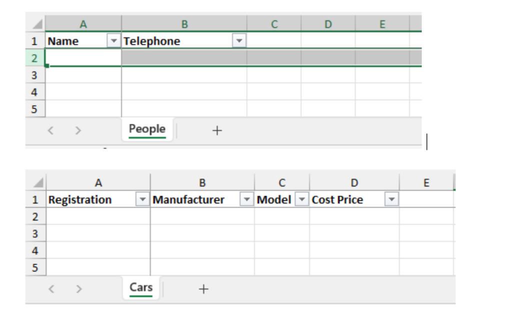 Restructure the Data in Excel