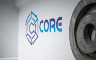 Core Logo in our offices