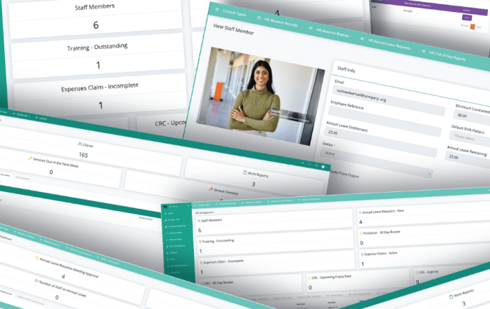 CORE HR COLLAGE SCREEN SHOTS