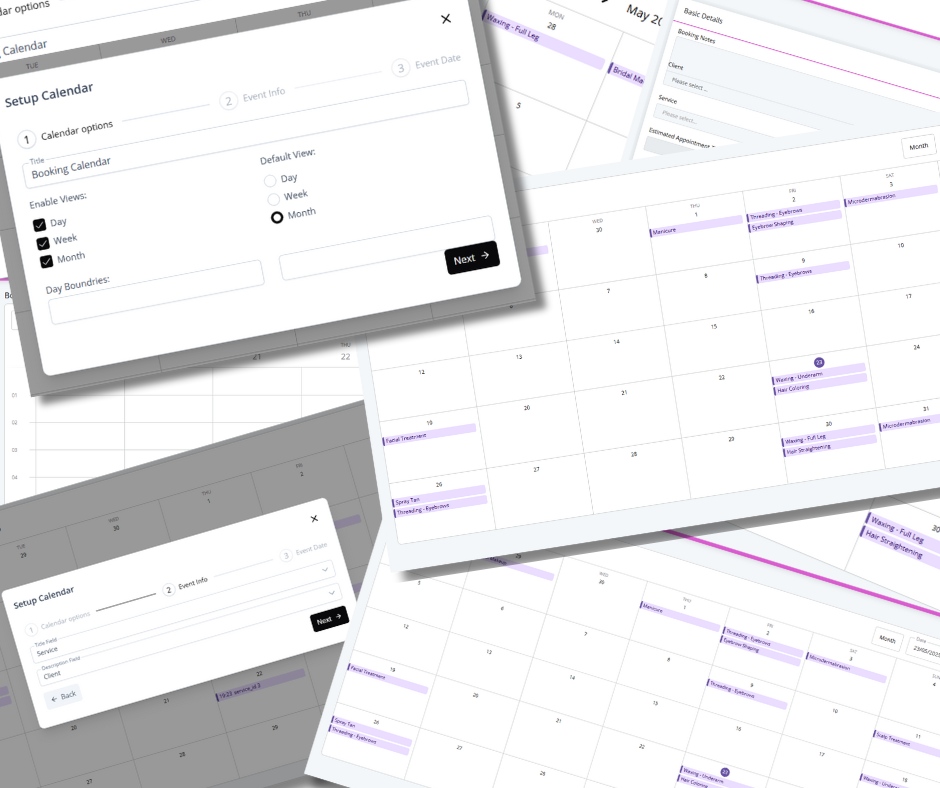 Calendar View Collage