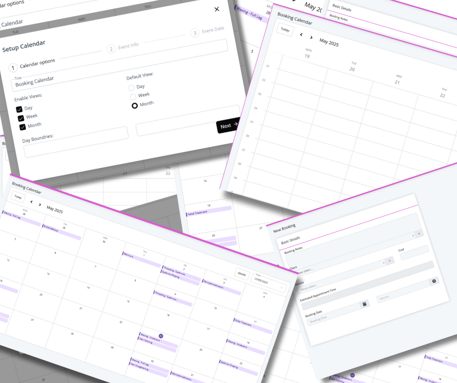 Collection of calendar view shots