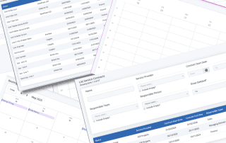 Service Contract Example Screens