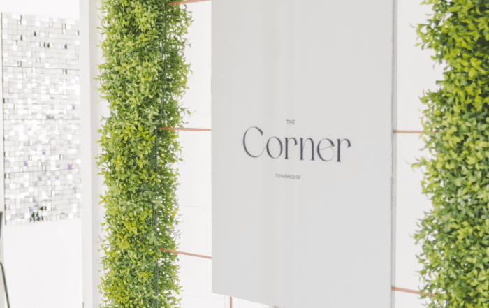 The Corner Town House Sign