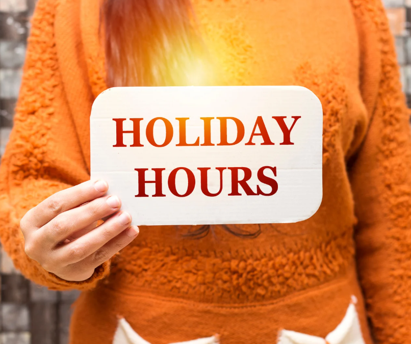Holiday Hours Holiday Hours