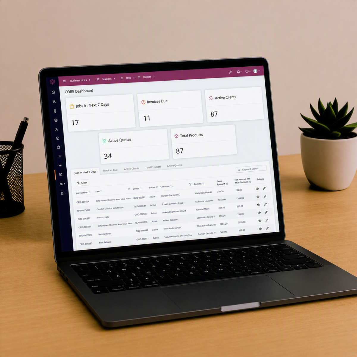 CRM Dashboard